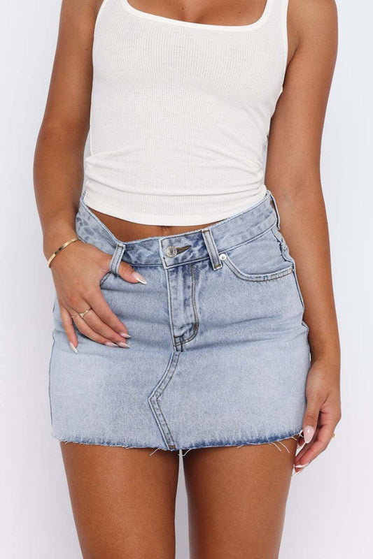 Downtown Denim Mini Skirt