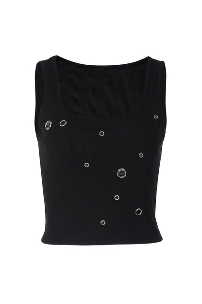 Rebel Eyelet Tank Top